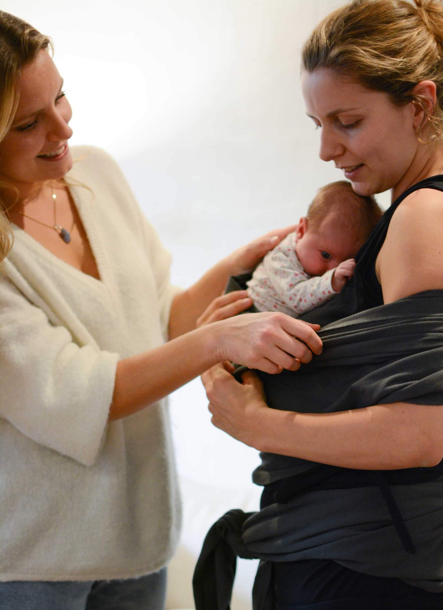 Échange avec une maman portant son bébé